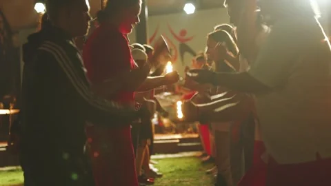 Rock-paper-scissors game Stock Footage 245835732