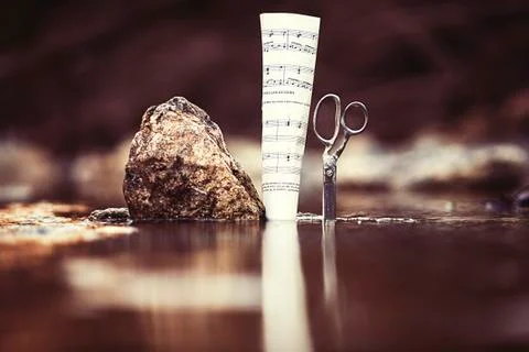 Rock paper scissors Stock Photos