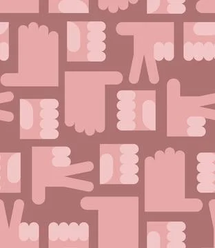 Rock, paper, scissors sign pattern seamless. Hand fist game sign background.. イラスト素材