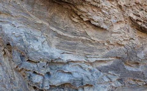 Rock pattern shaped by the forces of nature. Stock Photos