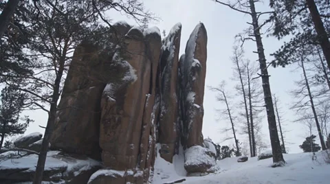 Rock Pillars 02 Stock Footage 34582909