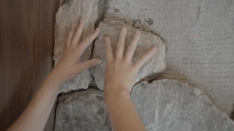 Rock placed for rock wall Stock Footage 339750499