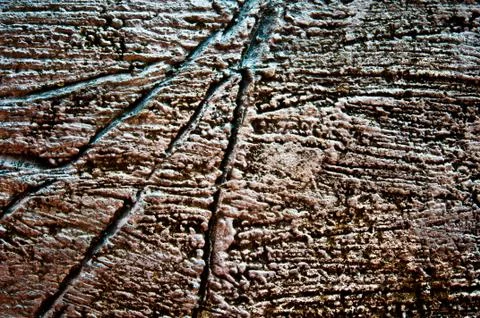 The rock on the planet as background Stock Photos