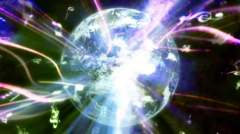 Rock the planet Stock Footage