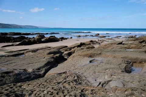 Rock platforms - Lorne Stock Photos