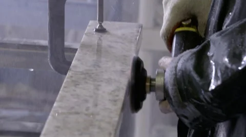 Rock Polisher Throwing Water Stock-Footage 67090892