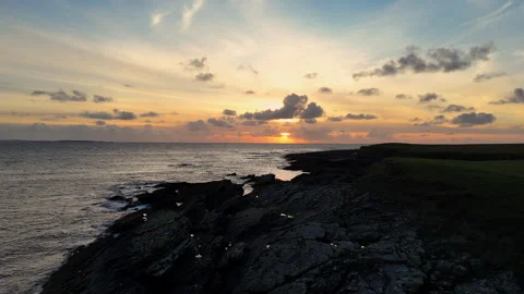 Rock pool flyover Stock Footage 301123825