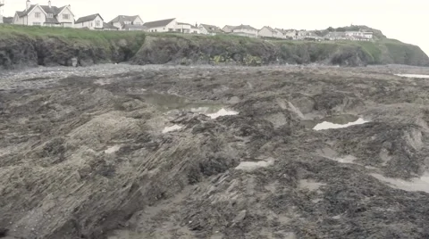 The Rock Pools Of Borth  库存影片 65394200