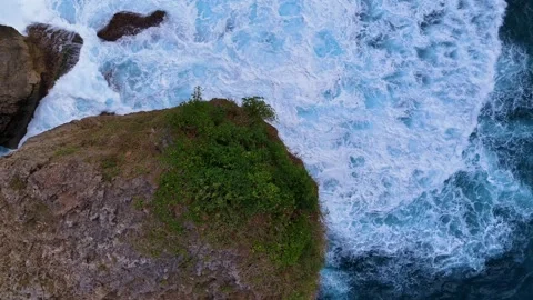 Rock Pools Siargao Philippines Drone Aerial, Natural Tidal Pools Vidéo 338042329