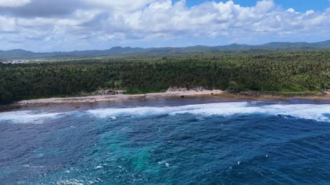 Rock Pools Siargao Philippines Drone Aerial, Natural Tidal Pools Vidéo 338042352