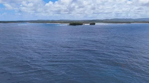 Rock Pools Siargao Philippines Drone Aerial, Natural Tidal Pools Vidéo 338042363