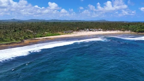 Rock Pools Siargao Philippines Drone Aerial, Natural Tidal Pools Vidéo 338042390