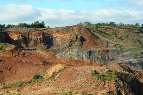 Rock quarry Stock Photos
