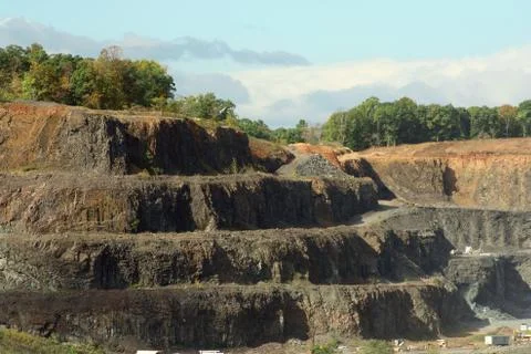 Rock quarry Stock Photos