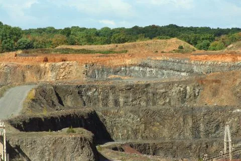 Rock quarry Stock Photos