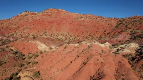 Rock Range Of Multi Colored Red Sandstone Formations In Desert Of Western Usa Stock Footage 277722612