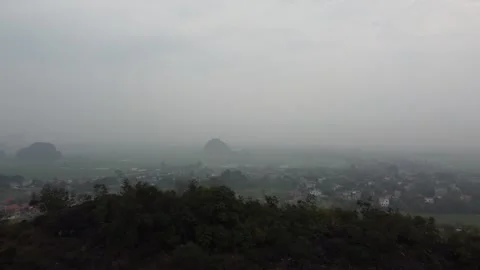 Rock Reveal of Landscape Stock Footage 255041137