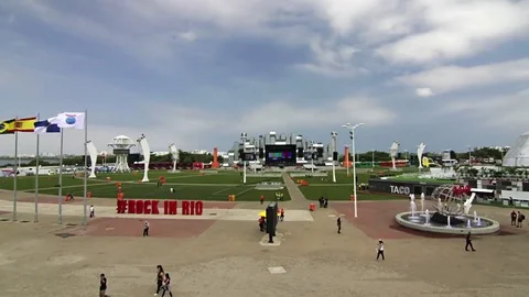 Rock in Rio 2015 timelapse Stock-Footage 72083414