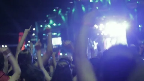 Rock in Rio audience jumping Stock-Footage 72084618