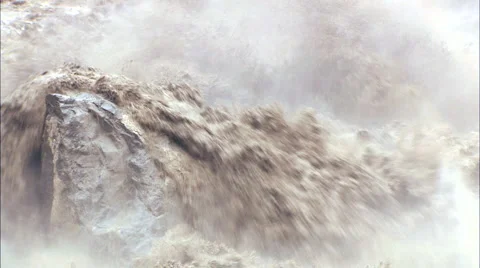 Rock in river Stock Footage 2257656