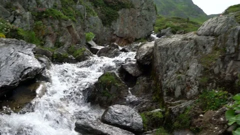 Rock river stream in mountain landscape Stock Footage 83007766