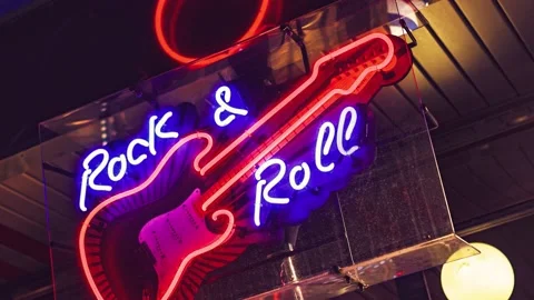 Rock roll neon sign Vidéo 220139253