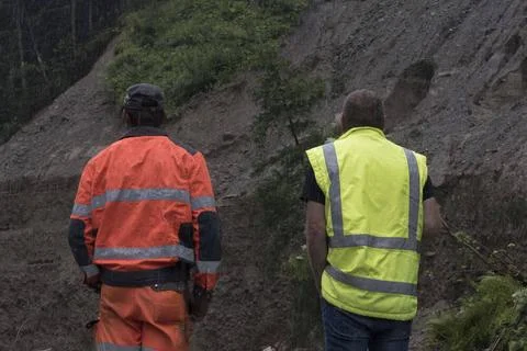  rock samples and material testing research in the field of geology, Aufna... Stock Photos