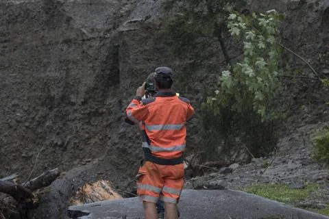  rock samples and material testing research in the field of geology, Aufna... Stock Photos