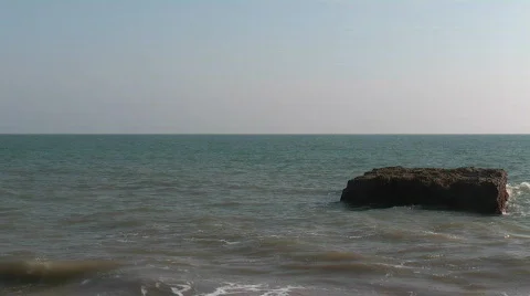 Rock in the sea Stock Footage 391201
