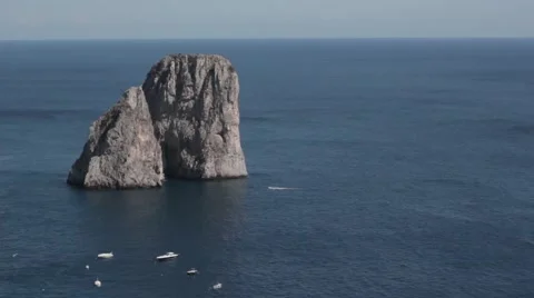 Rock in the sea Stock Footage 41189842