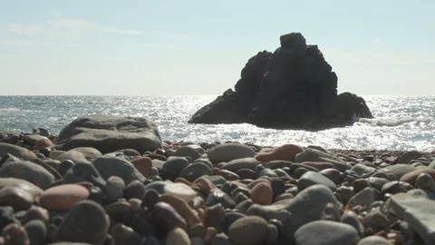 Rock in the sea Stock Footage 117824169