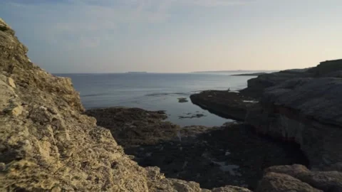 Rock by the sea Stock Footage 167584547