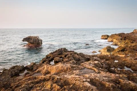 Rock in the sea Stock Photos