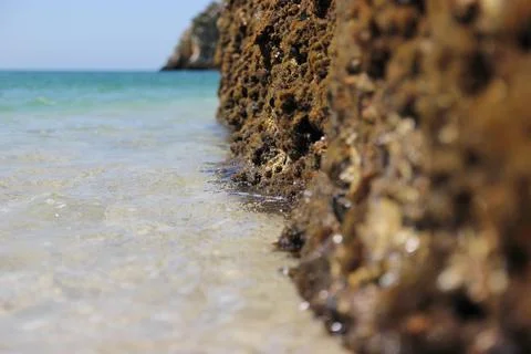 Rock in sea Stock Photos