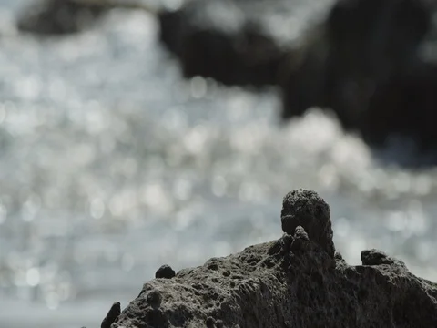 Rock sea very close 스톡 동영상 79704867