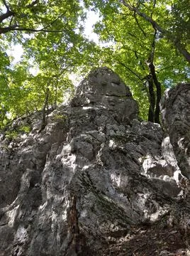 The rock in shadow Stock Photos