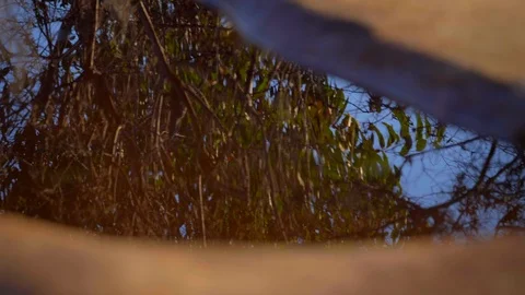 Rock sharpening pool with water, reflections, Australia Stock Footage 112635301