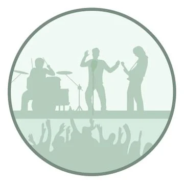 Rock show Stock Illustration