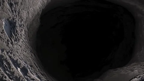 Rock soil cave mountain bg able to loop endless Video stock 329668429