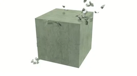 Rock solid heart shape with alpha channel Stock Footage 22009162