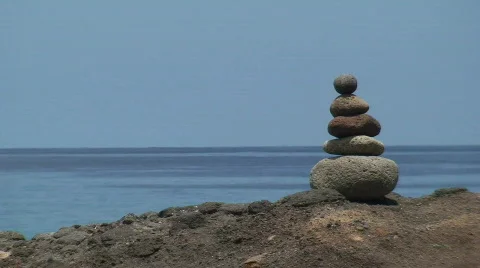 Rock Stack Round Stock Footage 419241