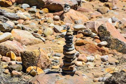 Rock Stacking Stock Photos