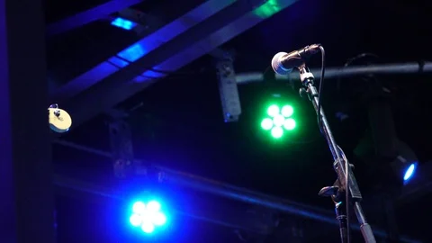 Rock Stage Mic Video stock 115916842