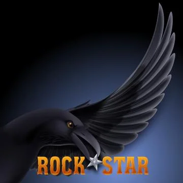 Rock star Illustrazione stock