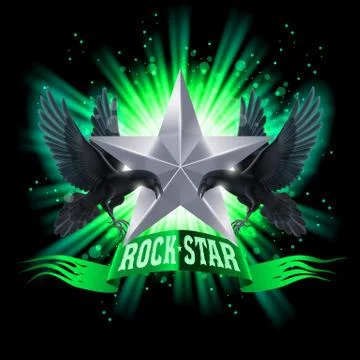 Rock star Stock Illustration