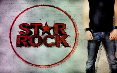 Rock star men Stock Illustration