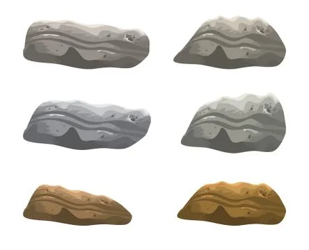 Rock, stone vector symbol , icon  design. illustration isolated on white back Stock-Illustration
