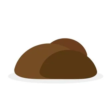 Rock stones on white background. Vector illustration in trendy flat style. EPS Illustration