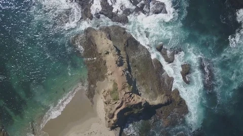 Rock Structure at Laguna Beach Video stock 73438479
