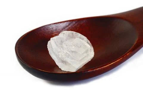 Rock sugar in spoon Stock Photos